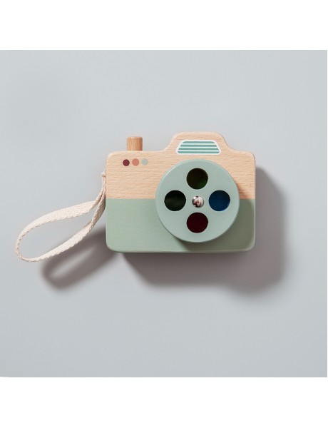 Petit Monkey - Ξύλινη φωτογραφική μηχανή Μπλέ